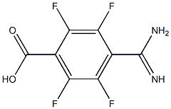 4-amidino-2,3,5,6-tetrafluorobenzoic acid Struktur