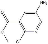 5-Amino-2-chloro-nicotinic acid methyl ester Struktur