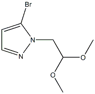 5-bromo-1-(2,2-dimethoxyethyl)-1H-pyrazole Struktur