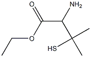 ethyl 2-amino-3-mercapto-3-methylbutanoate Struktur