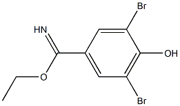 ethyl 3,5-dibromo-4-hydroxybenzimidate Struktur