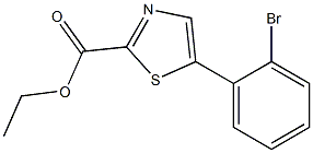 ethyl 5-(2-bromophenyl)thiazole-2-carboxylate Struktur