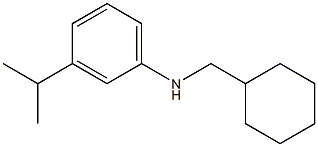 N-(cyclohexylmethyl)-3-isopropylbenzenamine Struktur