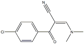 3-(Dimethylamino)-2-(4-chlorobenzoyl)acrylonitrile Struktur