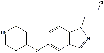 1-Methyl-5-(Piperidin-4-Yloxy)-1H-Indazole Hydrochloride Struktur