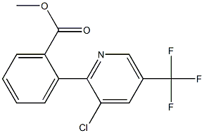 methyl 2-(3-chloro-5-(trifluoromethyl)pyridin-2-yl)benzoate Struktur