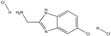 C-(5-Chloro-1H-benzoimidazol-2-yl)-methylaminedihydrochloride Struktur