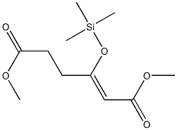 dimethyl (Z)-3-trimethylsilyloxyhex-2-enedioate Struktur