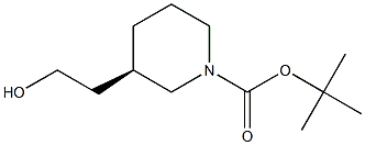 (R)-N-Boc-3-hyroxyethyl piperidine Struktur