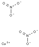 CUPRIC NITRATE CRYSTALS Struktur