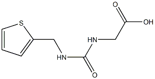 ({[(thien-2-ylmethyl)amino]carbonyl}amino)acetic acid Struktur