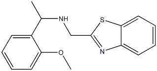 (1,3-benzothiazol-2-ylmethyl)[1-(2-methoxyphenyl)ethyl]amine Struktur