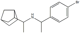 (1-{bicyclo[2.2.1]heptan-2-yl}ethyl)[1-(4-bromophenyl)ethyl]amine Struktur