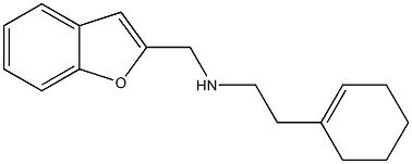 (1-benzofuran-2-ylmethyl)[2-(cyclohex-1-en-1-yl)ethyl]amine Struktur