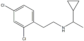 (1-cyclopropylethyl)[2-(2,4-dichlorophenyl)ethyl]amine Struktur