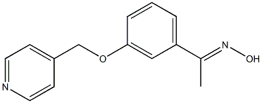 (1E)-1-[3-(pyridin-4-ylmethoxy)phenyl]ethanone oxime Struktur