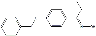 (1E)-1-[4-(pyridin-2-ylmethoxy)phenyl]propan-1-one oxime Struktur