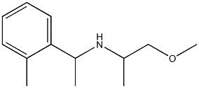 (1-methoxypropan-2-yl)[1-(2-methylphenyl)ethyl]amine Struktur