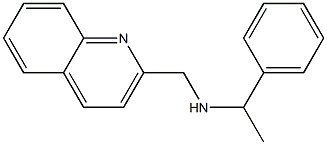 (1-phenylethyl)(quinolin-2-ylmethyl)amine Struktur