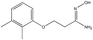 (1Z)-3-(2,3-dimethylphenoxy)-N'-hydroxypropanimidamide Struktur