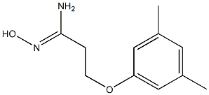 (1Z)-3-(3,5-dimethylphenoxy)-N'-hydroxypropanimidamide Struktur