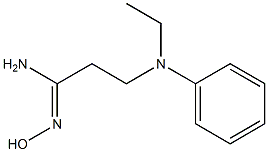 (1Z)-3-[ethyl(phenyl)amino]-N'-hydroxypropanimidamide Struktur