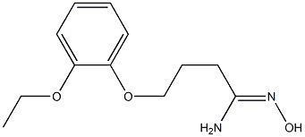 (1Z)-4-(2-ethoxyphenoxy)-N'-hydroxybutanimidamide Struktur