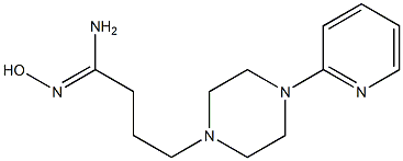 (1Z)-N'-hydroxy-4-(4-pyridin-2-ylpiperazin-1-yl)butanimidamide Struktur