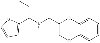 (2,3-dihydro-1,4-benzodioxin-2-ylmethyl)[1-(thiophen-2-yl)propyl]amine Struktur