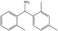 (2,4-dimethylphenyl)(2-methylphenyl)methanamine Struktur