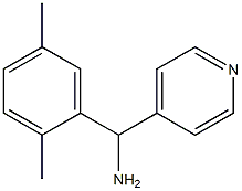 (2,5-dimethylphenyl)(pyridin-4-yl)methanamine Struktur