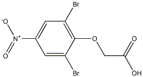 (2,6-dibromo-4-nitrophenoxy)acetic acid Struktur