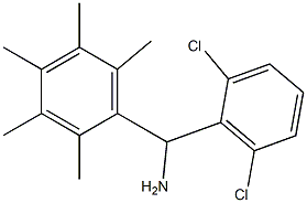 (2,6-dichlorophenyl)(2,3,4,5,6-pentamethylphenyl)methanamine Struktur