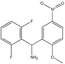 (2,6-difluorophenyl)(2-methoxy-5-nitrophenyl)methanamine Struktur