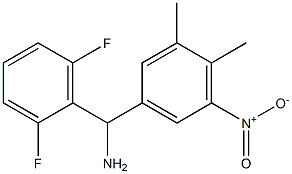 (2,6-difluorophenyl)(3,4-dimethyl-5-nitrophenyl)methanamine Struktur