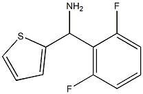 (2,6-difluorophenyl)(thiophen-2-yl)methanamine Struktur