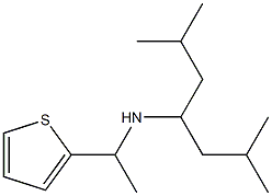 (2,6-dimethylheptan-4-yl)[1-(thiophen-2-yl)ethyl]amine Struktur