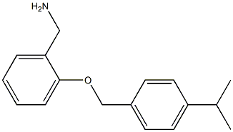 (2-{[4-(propan-2-yl)phenyl]methoxy}phenyl)methanamine Struktur