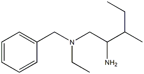 (2-amino-3-methylpentyl)(benzyl)ethylamine Struktur