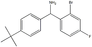 (2-bromo-4-fluorophenyl)(4-tert-butylphenyl)methanamine Struktur