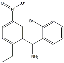 (2-bromophenyl)(2-ethyl-5-nitrophenyl)methanamine Struktur