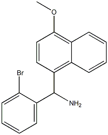 (2-bromophenyl)(4-methoxynaphthalen-1-yl)methanamine Struktur