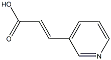 (2E)-3-(pyridin-3-yl)prop-2-enoic acid Struktur