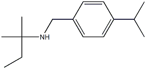 (2-methylbutan-2-yl)({[4-(propan-2-yl)phenyl]methyl})amine Struktur