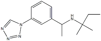 (2-methylbutan-2-yl)({1-[3-(1H-1,2,3,4-tetrazol-1-yl)phenyl]ethyl})amine Struktur