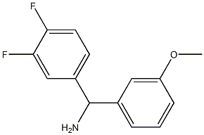 (3,4-difluorophenyl)(3-methoxyphenyl)methanamine Struktur