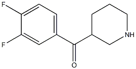 (3,4-difluorophenyl)(piperidin-3-yl)methanone Struktur