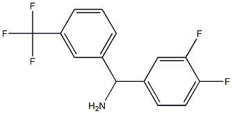 (3,4-difluorophenyl)[3-(trifluoromethyl)phenyl]methanamine Struktur