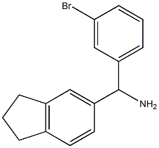 (3-bromophenyl)(2,3-dihydro-1H-inden-5-yl)methanamine Struktur