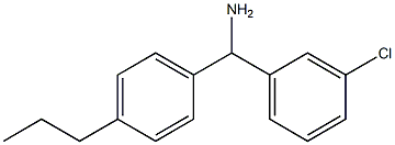 (3-chlorophenyl)(4-propylphenyl)methanamine Struktur